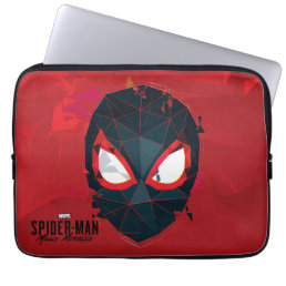 Spider-Man Miles Morales Shattered Mask Graphic Laptop Sleeve