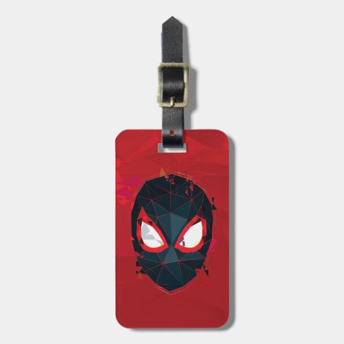 Spider_Man Miles Morales Shattered Mask Graphic Luggage Tag