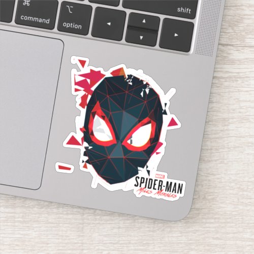 Spider_Man Miles Morales Shattered Mask Graphic Sticker