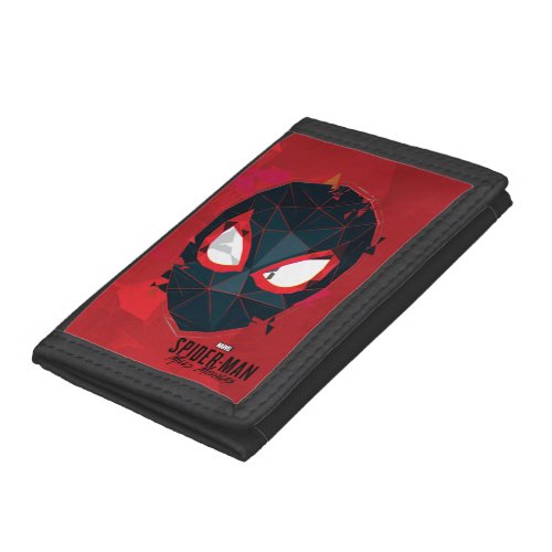 Spider_Man Miles Morales Shattered Mask Graphic Trifold Wallet