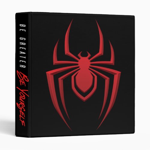 Spider_Man Miles Morales Spider Icon 3 Ring Binder