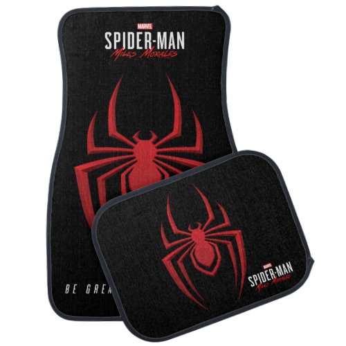 Spider_Man Miles Morales Spider Icon Car Floor Mat