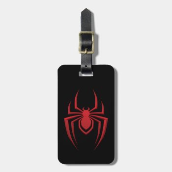 Spider-man Miles Morales Spider Icon Luggage Tag by spidermanclassics at Zazzle