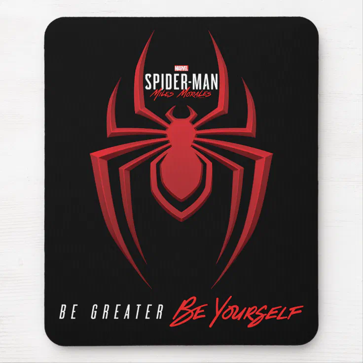 Spider-Man Miles Morales Spider Icon Mouse Pad | Zazzle