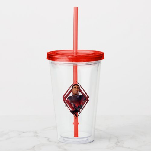Spider_Man Miles Morales Unmasked Graphic Acrylic Tumbler