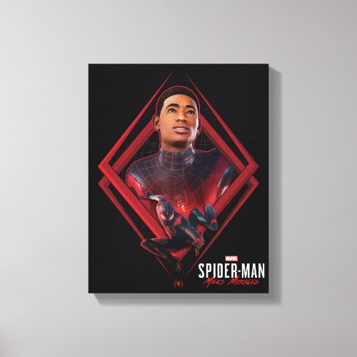 Spider_Man Miles Morales Unmasked Graphic Canvas Print