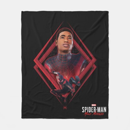 Spider_Man Miles Morales Unmasked Graphic Fleece Blanket