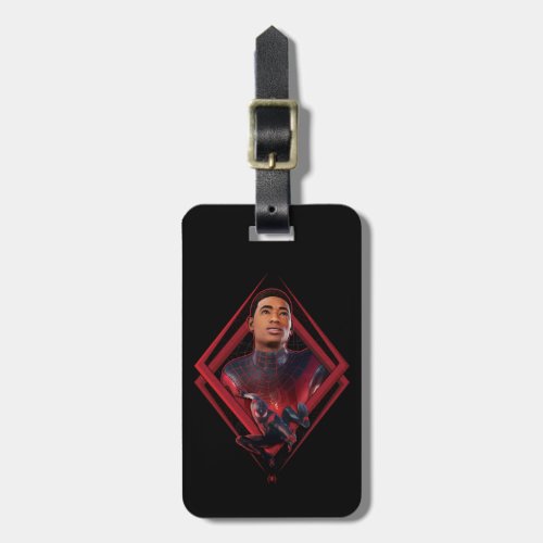 Spider_Man Miles Morales Unmasked Graphic Luggage Tag