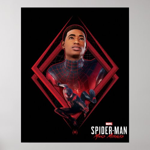 Spider_Man Miles Morales Unmasked Graphic Poster
