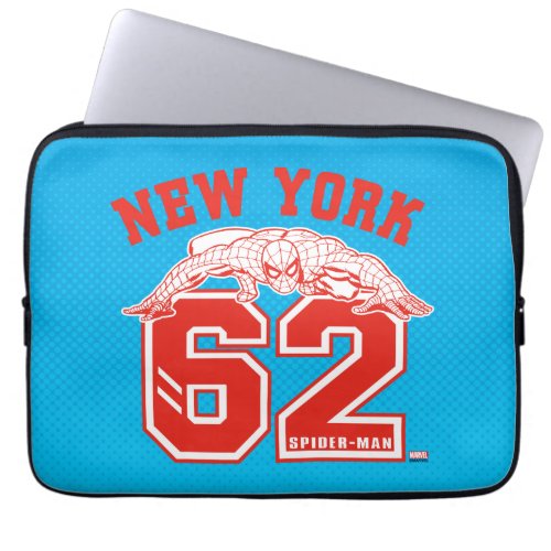 Spider_Man New York 62 Collegiate Badge Laptop Sleeve
