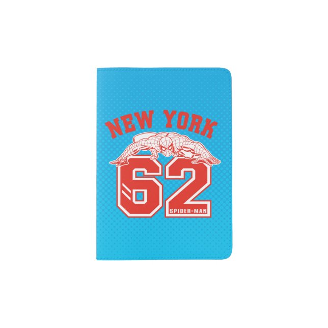 Spider-Man New York 62 Collegiate Badge Passport Holder (Front)