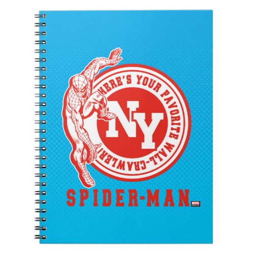 Spider_Man NY Collgegiate Badge Notebook