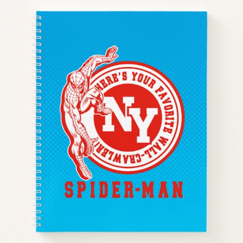 Spider_Man NY Collgegiate Badge Notebook
