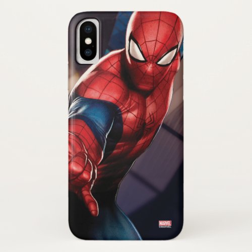 Spider_Man On Skyscraper iPhone X Case