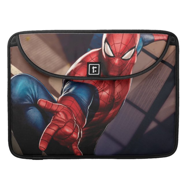 Spider-Man On Skyscraper MacBook Pro Sleeve (Front Closed)