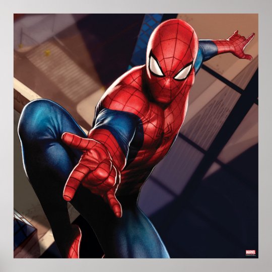 Spider-Man On Skyscraper Poster | Zazzle.com