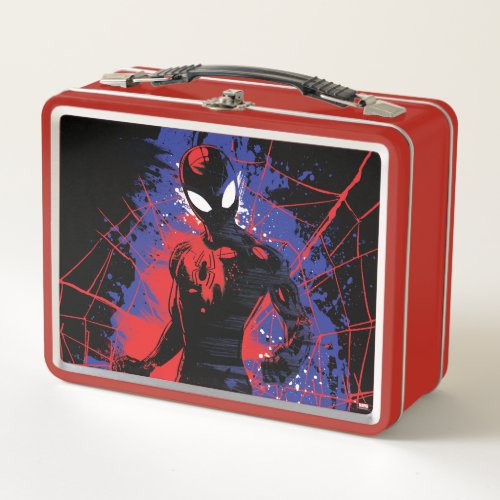 Spider_Man  Paint Splatter Character Art Metal Lunch Box