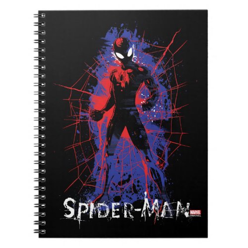 Spider_Man  Paint Splatter Character Art Notebook