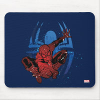 Spider-Man Paint Splatter & Logo Graphic Mouse Pad