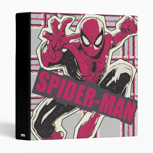 Spider_Man Paper Cut_Out Graphic 3 Ring Binder
