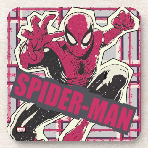 Spider_Man Paper Cut_Out Graphic Beverage Coaster