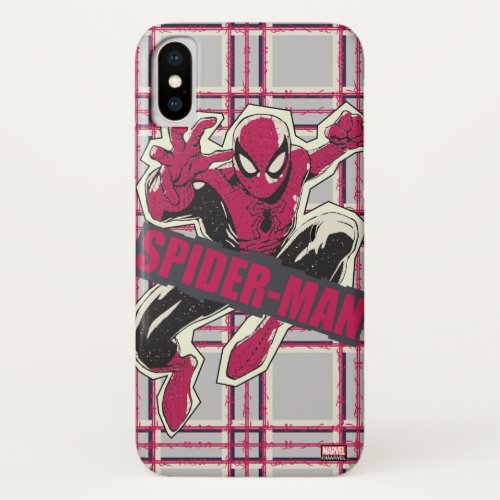 Spider_Man Paper Cut_Out Graphic iPhone X Case