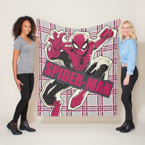 Spider_Man Paper Cut_Out Graphic Fleece Blanket