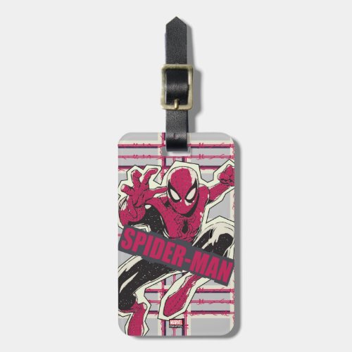 Spider_Man Paper Cut_Out Graphic Luggage Tag