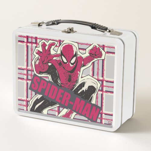 Spider_Man Paper Cut_Out Graphic Metal Lunch Box