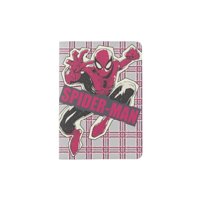 Spider-Man Paper Cut-Out Graphic Passport Holder (Front)