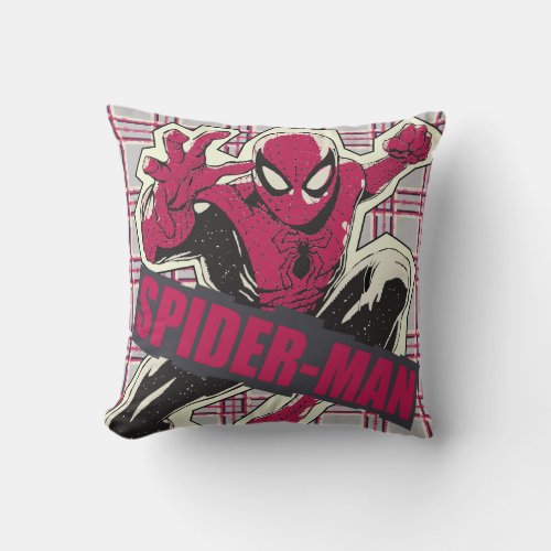 Spider_Man Paper Cut_Out Graphic Throw Pillow