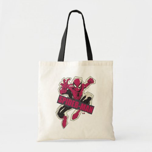 Spider_Man Paper Cut_Out Graphic Tote Bag