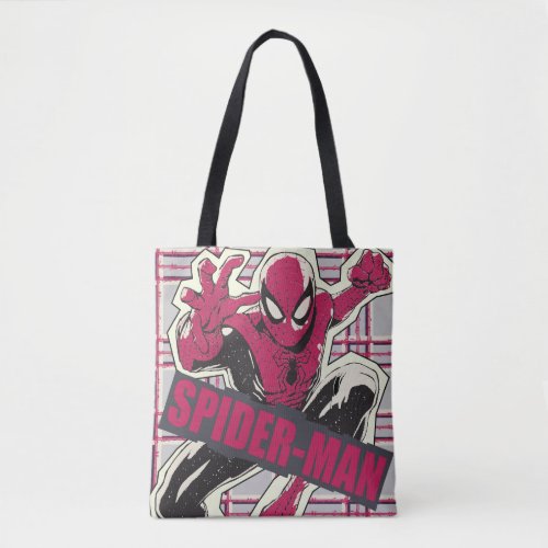 Spider_Man Paper Cut_Out Graphic Tote Bag