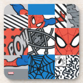 Spider-Man, High-Tech Circuit Character Art Beverage Coaster, Zazzle