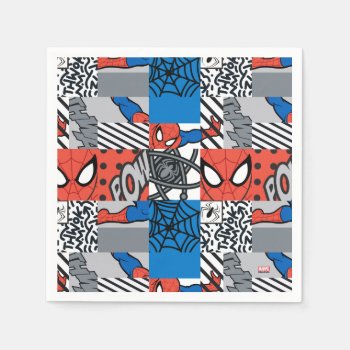 Spider-man Pop Art Pattern Napkins by spidermanclassics at Zazzle
