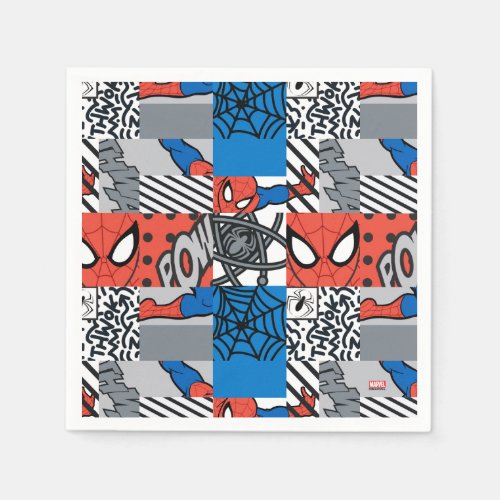 Spider_Man Pop Art Pattern Napkins