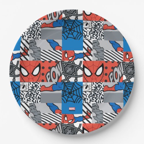 Spider_Man Pop Art Pattern Paper Plates