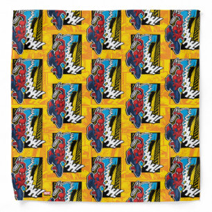 Spider-Man   Pop Art Web-Swinging Comic Panel Bandana