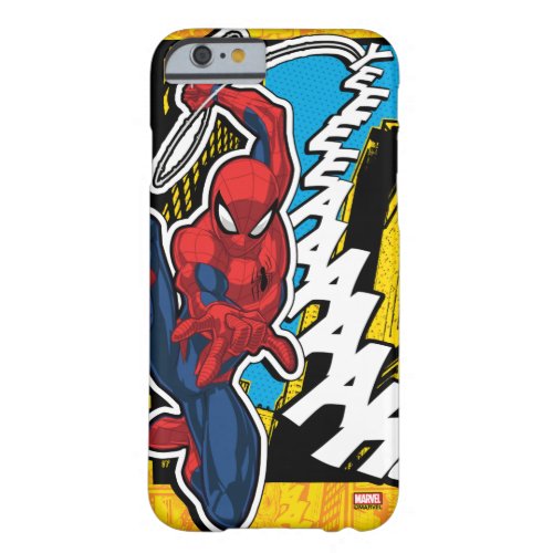 Spider_Man  Pop Art Web_Swinging Comic Panel Barely There iPhone 6 Case