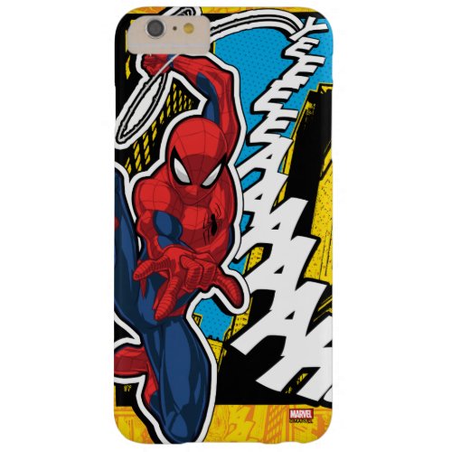 Spider_Man  Pop Art Web_Swinging Comic Panel Barely There iPhone 6 Plus Case
