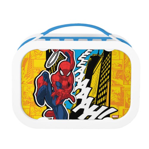 Spider_Man  Pop Art Web_Swinging Comic Panel Lunch Box