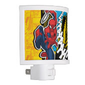 Spider-Man | Pop Art Web-Swinging Comic Panel Night Light (Right)