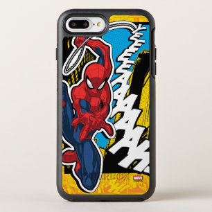 Spider-Man Pop Art Web-Swinging Comic Panel OtterBox Symmetry iPhone 8 Plus/7 Plus Case