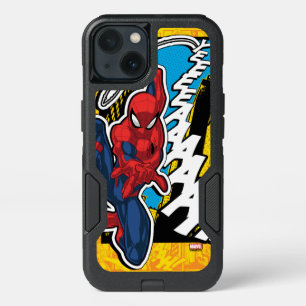 Spider-Man Pop Art Web-Swinging Comic Panel iPhone 13 Case