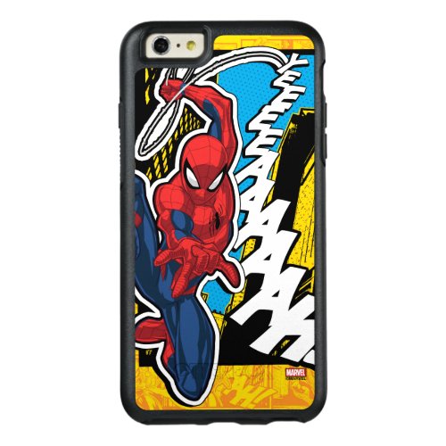 Spider_Man  Pop Art Web_Swinging Comic Panel OtterBox iPhone 66s Plus Case