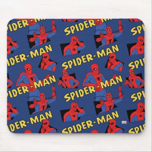 Spider_Man Pose Pattern Mouse Pad