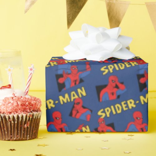 Spider_Man Pose Pattern Wrapping Paper