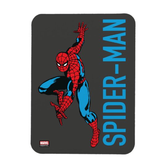 Spider-Man Pose With Name Magnet | Zazzle.com