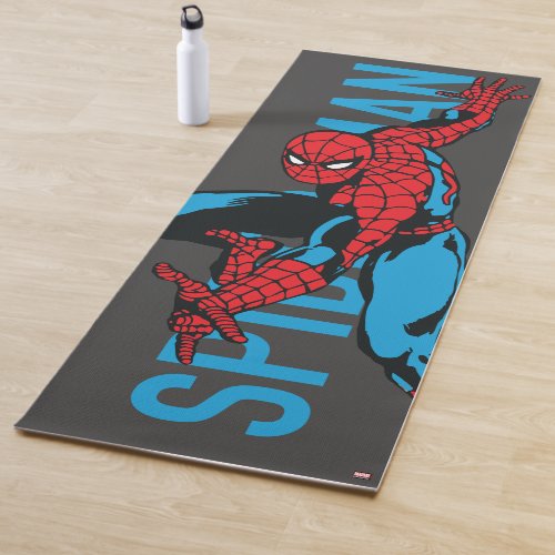 Spider_Man Pose With Name Yoga Mat