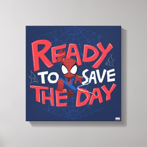 Spider_Man Ready To Save The Day Canvas Print